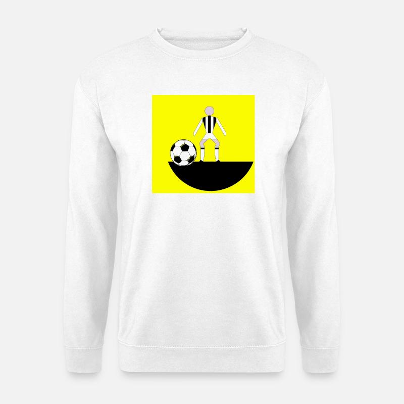 Yellow Field Fußball-Schiedsrichter - Unisex Pullover - Weiß
