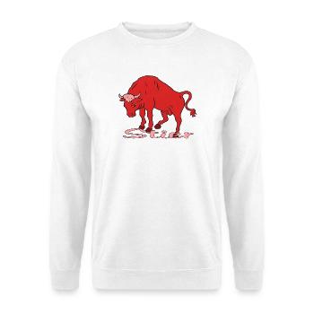 Stier Sternzeichen - Unisex Pullover - Weiß - Vorne