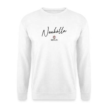 Neukölln - Berlin Flagge - Berliner Bär - Unisex Pullover - Weiß - Vorne