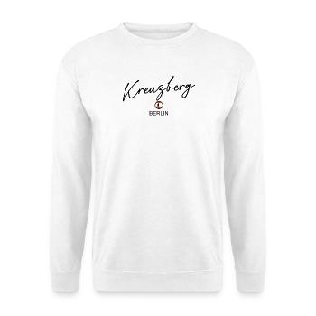 Kreuzberg - Berlin Flagge - Berliner Bär - Unisex Pullover - Weiß - Vorne