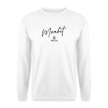 Moabit - Berlin Flag - Berlin Bear - Unisex Sweatshirt - white - Front