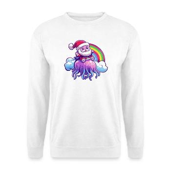 Jellyfish Santa Claus Christmas - Unisex Sweatshirt - white - Front