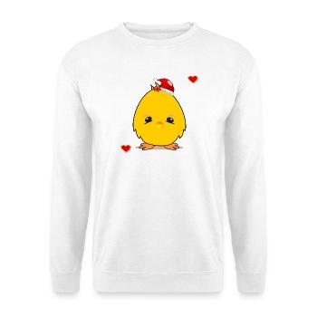Christmas Chick Christmas Heart - Unisex Sweatshirt - white - Front