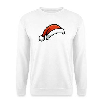 Festive Christmas Hat Cartoon - Unisex Sweatshirt - white - Front