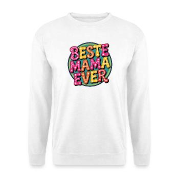 Best Mama Ever Retro Typography - Unisex Sweatshirt - white - Front