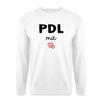 PDL Nursing Service Management with Heart - Unisex Sweatshirt - white - Front