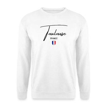 Elegant design by Toulouse, Toulouse France - Unisex Sweatshirt - white - Front