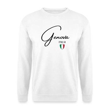 Design élégant Gênes, Gênes Italie - Sweat-shirt Unisexe - blanc - Devant