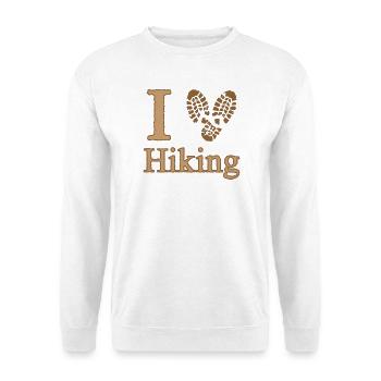 I Heart Hiking Camping Nature Walking - Unisex Sweatshirt - white - Front