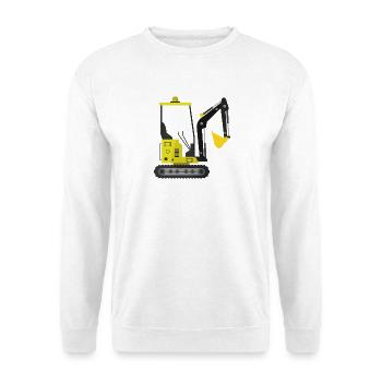 Excavator - Unisex Sweatshirt - white - Front