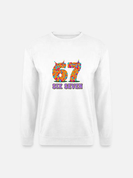 6 7 Memes Carnival - Unisex Sweatshirt - white