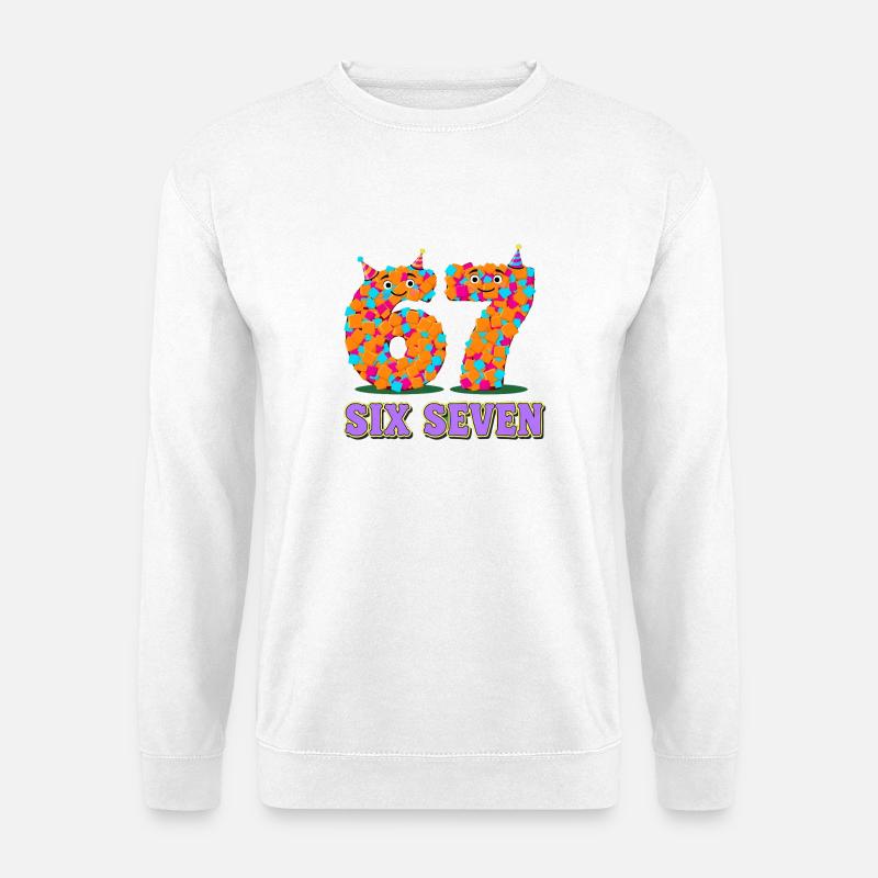 6 7 Memes Carnival - Unisex Sweatshirt - white