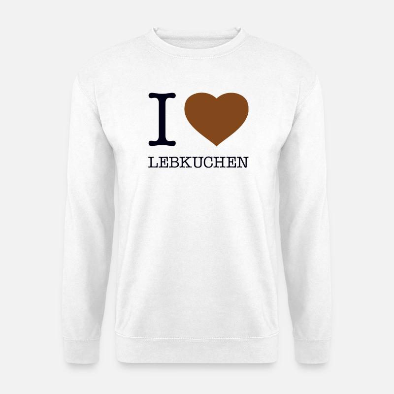 I love Lebkuchen - Unisex Pullover - Weiß