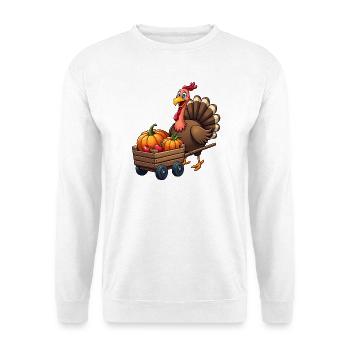 Thanksgiving Funny Thanksgiving Turkey - Unisex Sweatshirt - white - Front