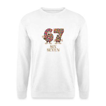 6 7 Meme Costume Replacement Carnival Gift - Unisex Sweatshirt - white - Front