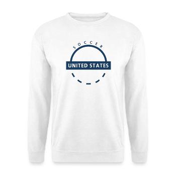 Écusson de l’arc de football américain - Sweat-shirt Unisexe - blanc - Devant