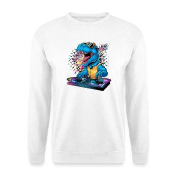 Dino DJ - Unisex Sweatshirt - white - Front
