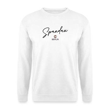 Spandau - Berlin Flagge - Berliner Bär Berlinerin - Unisex Pullover - Weiß - Vorne