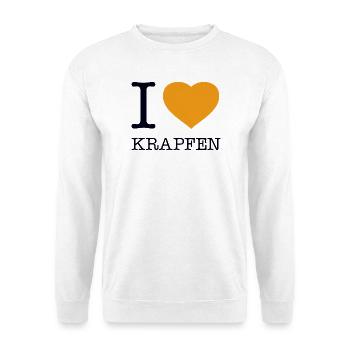 I love Krapfen - Unisex Pullover - Weiß - Vorne