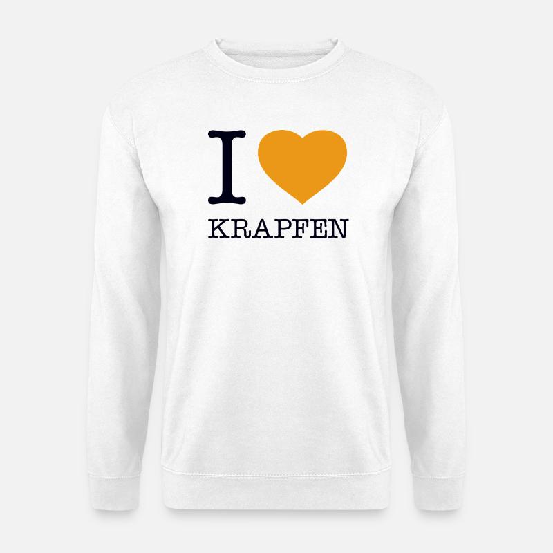 I love Krapfen - Unisex Pullover - Weiß