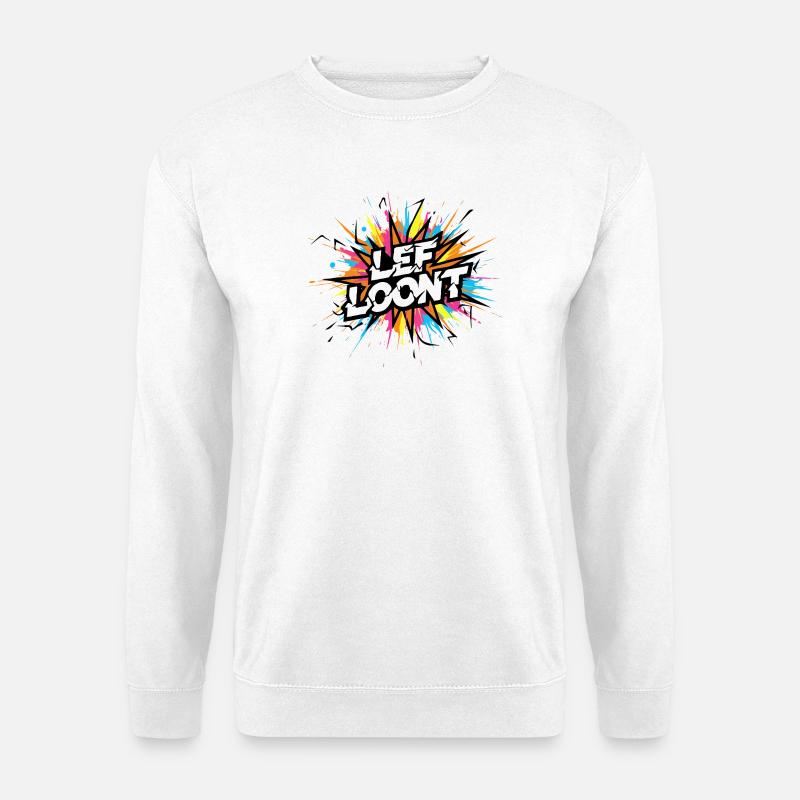 Guts Pays Off Comic Explosion Text - Unisex Sweatshirt - white