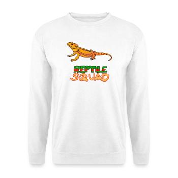 Reptile Squad Bartagame Fun Design - Unisex Pullover - Weiß - Vorne