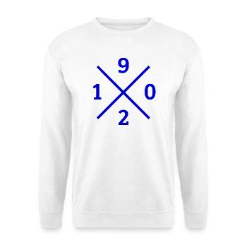 Sweat à capuche Duisburg 1902 – Véritable cœur de zèbre de la marque Pott - Sweat-shirt Unisexe - blanc - Devant