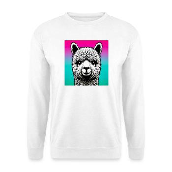 Alpaga - Sweat-shirt Unisexe - blanc - Devant