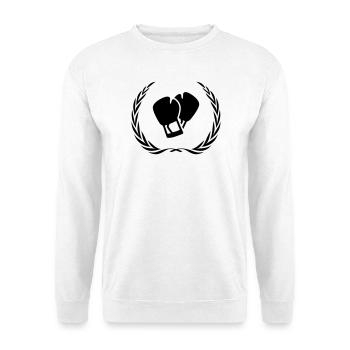 Boxing Gloves Wreath - Unisex Sweatshirt - white - Front