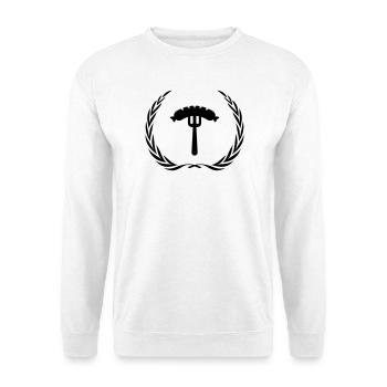 Saucisse, fourchette, saucisse - Sweat-shirt Unisexe - blanc - Devant