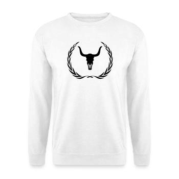 Bulle Skelett Kranz - Unisex Pullover - Weiß - Vorne
