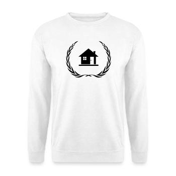 Symbole de la maison Maison Couronne - Sweat-shirt Unisexe - blanc - Devant