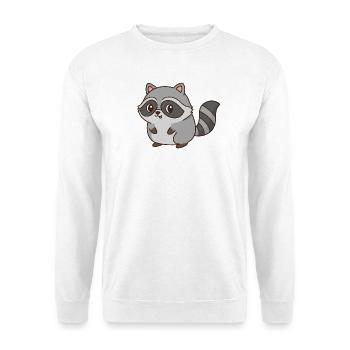 Raton laveur - Sweat-shirt Unisexe - blanc - Devant
