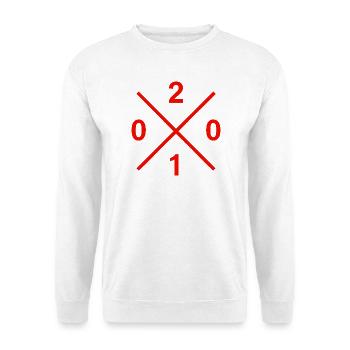 Area Code 0201 Ruhrpott Merch for real food fans - Unisex Sweatshirt - white - Front