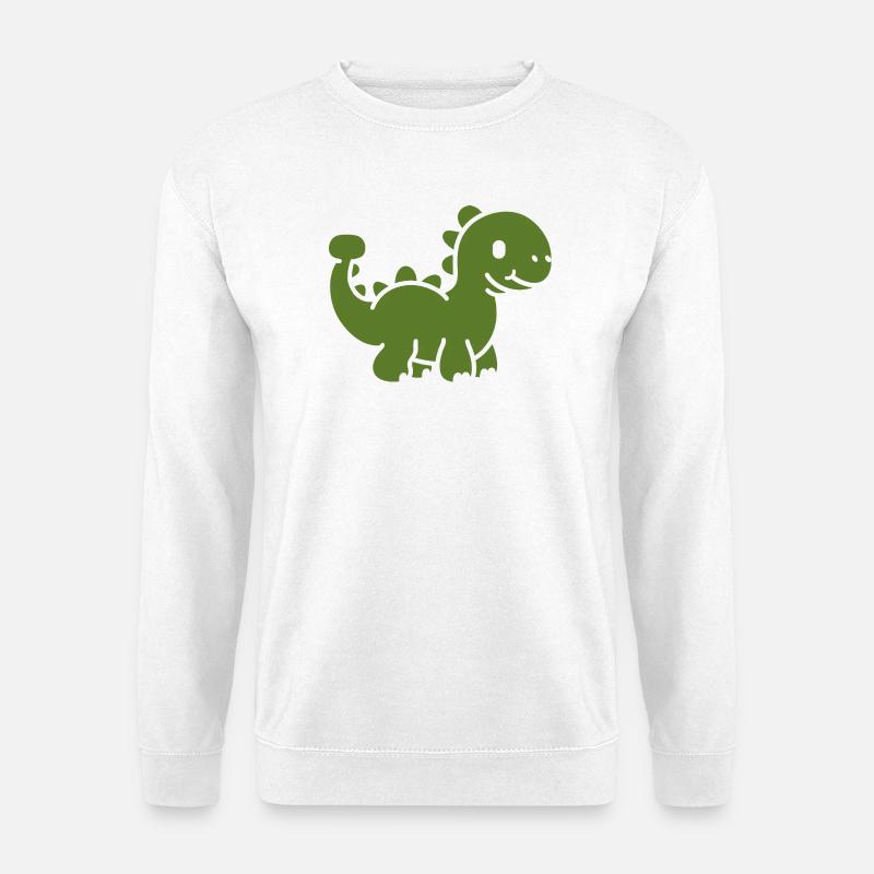 Niedlicher kleiner Dinosaurier - Unisex Pullover - Weiß