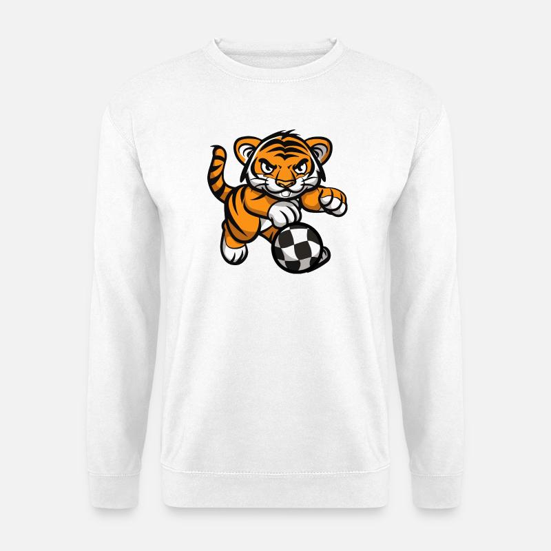Tiger Fußball - Unisex Pullover - Weiß