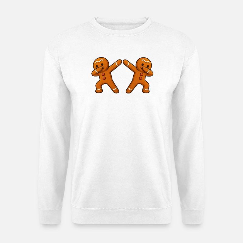  Lebkuchenmann Dabbing 2 - Unisex Pullover - Weiß