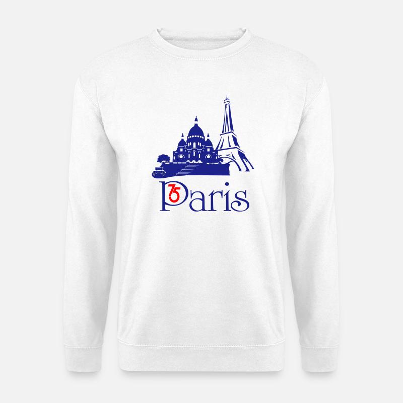 Paris 75 - Unisex Pullover - Weiß