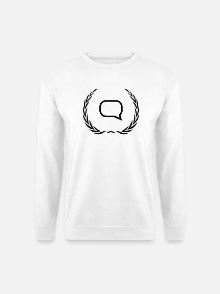 Speech bubble wreath - Unisex Sweatshirt - white