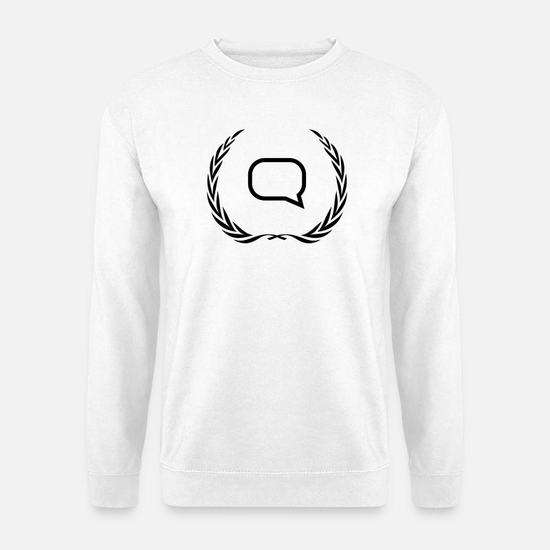 Sprechblase Kranz - Unisex Pullover - Weiß