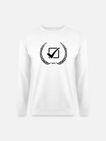 Tick Tick Wreath - Unisex Sweatshirt - white