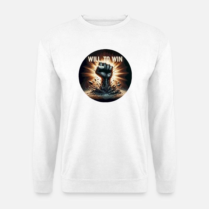 Wille zu gewinnen Fistburst - Unisex Pullover - Weiß