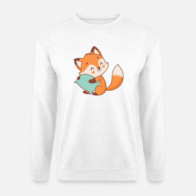 Pastell Kuscheliger Fuchs - Unisex Pullover - Weiß
