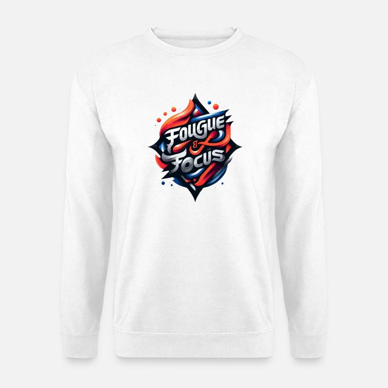 Fougue and Focus Emblem - Unisex Sweatshirt - white