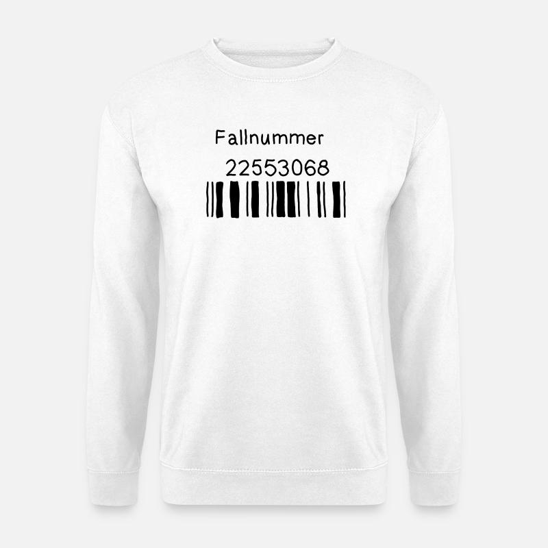 Fallnummer - Unisex Pullover - Weiß
