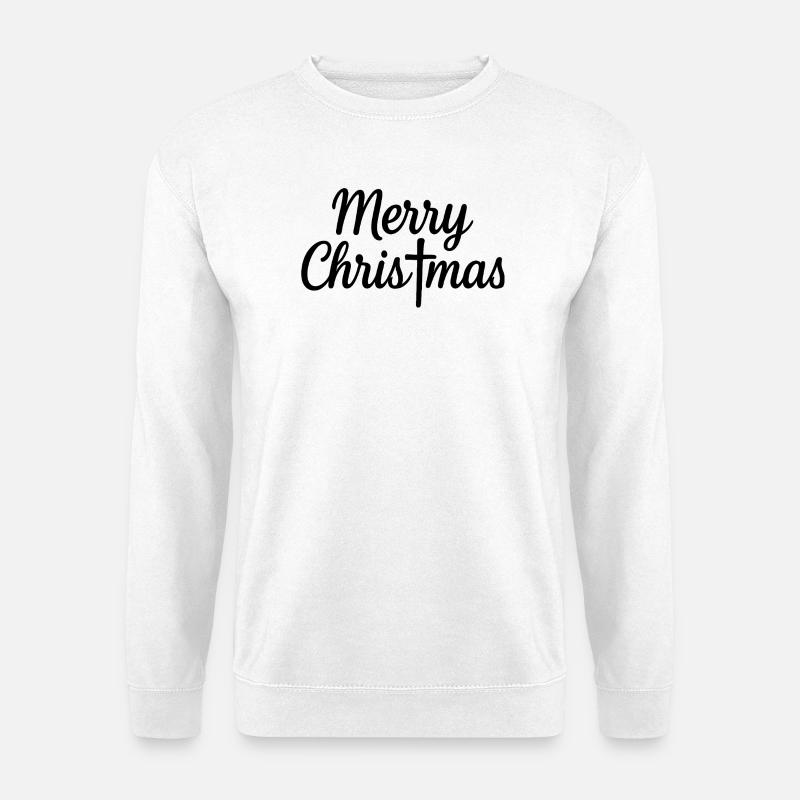 Frohe Weihnachten Merry Xmas - Unisex Pullover - Weiß