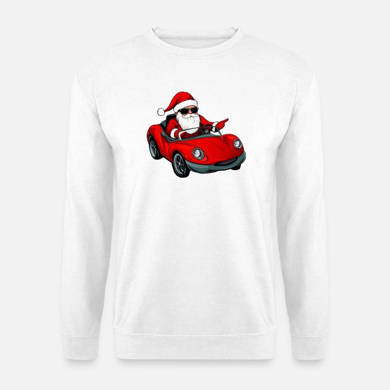 Autofahrer Weihnachten - Unisex Pullover - Weiß