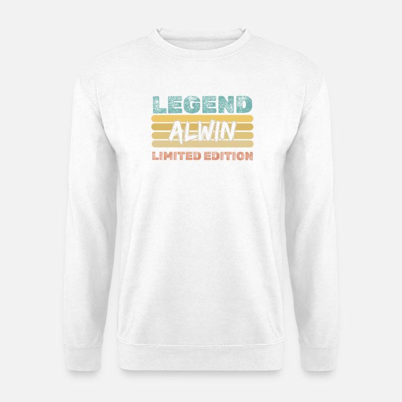 Geschenk für Alwin - Unisex Pullover - Weiß