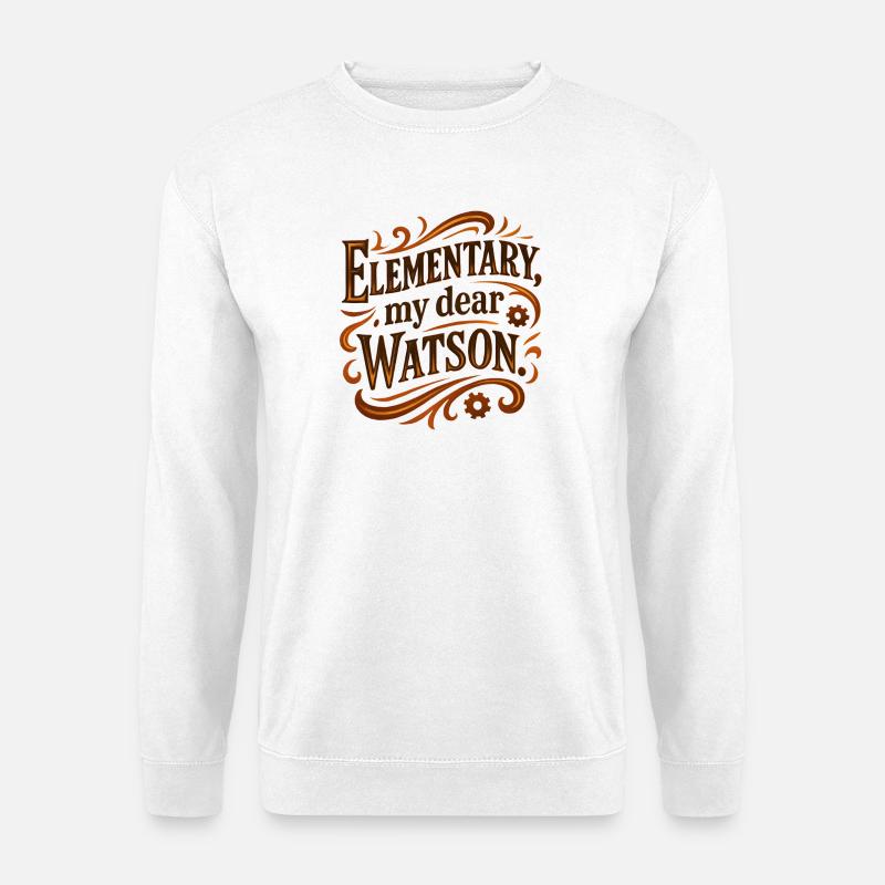 Elementær min kære Watson - Unisex sweater - hvid