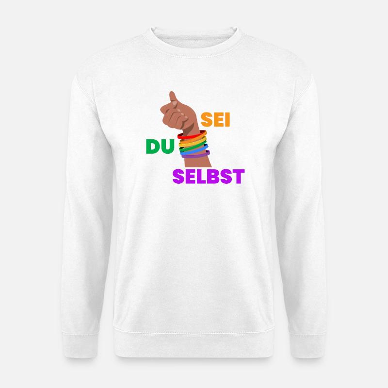 Pride Faust Self-Determination - Unisex Sweatshirt - white